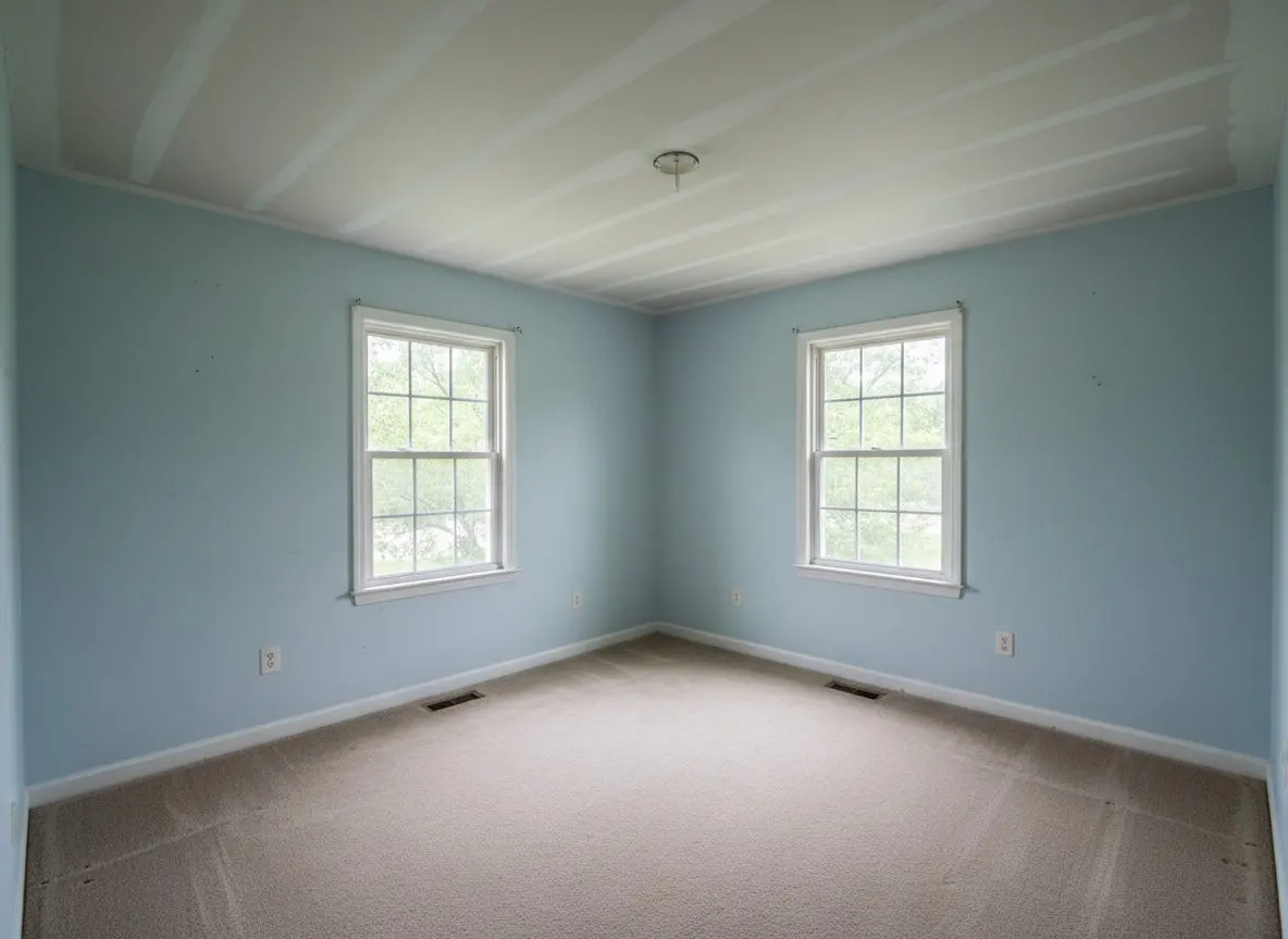 Ceiling replaced after a roof leak in Taylors
