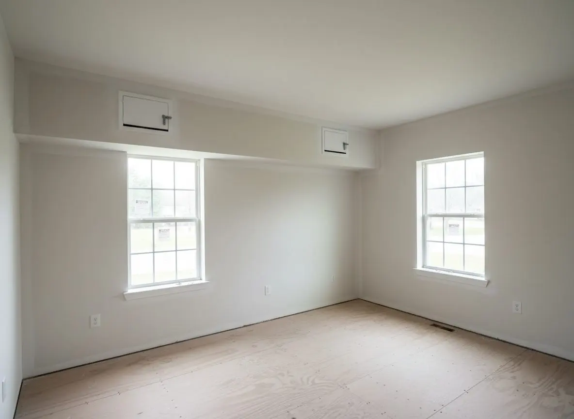 Soffits boxed around new ducts in Mauldin