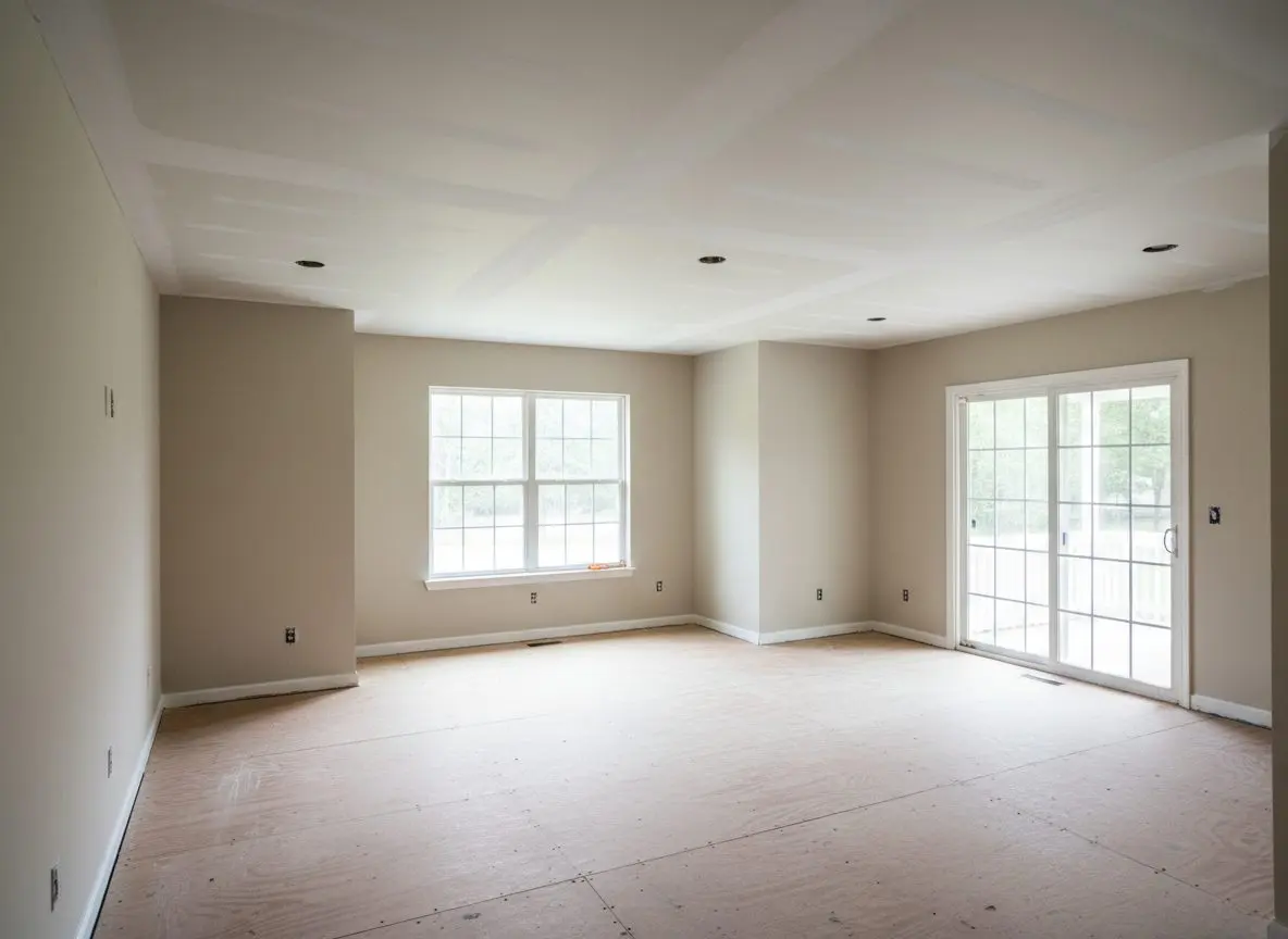 Three ceilings furred flat in Simpsonville