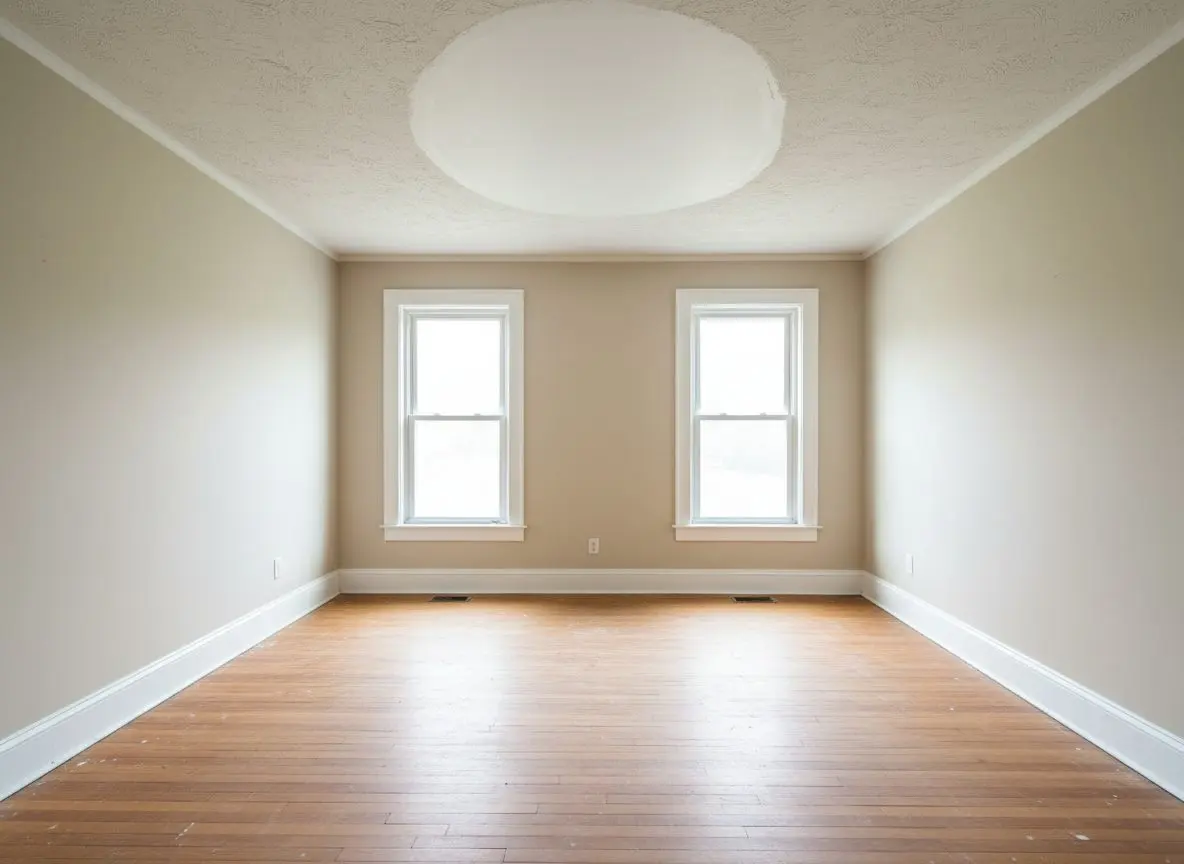 Plaster ceiling keyed back in North Main