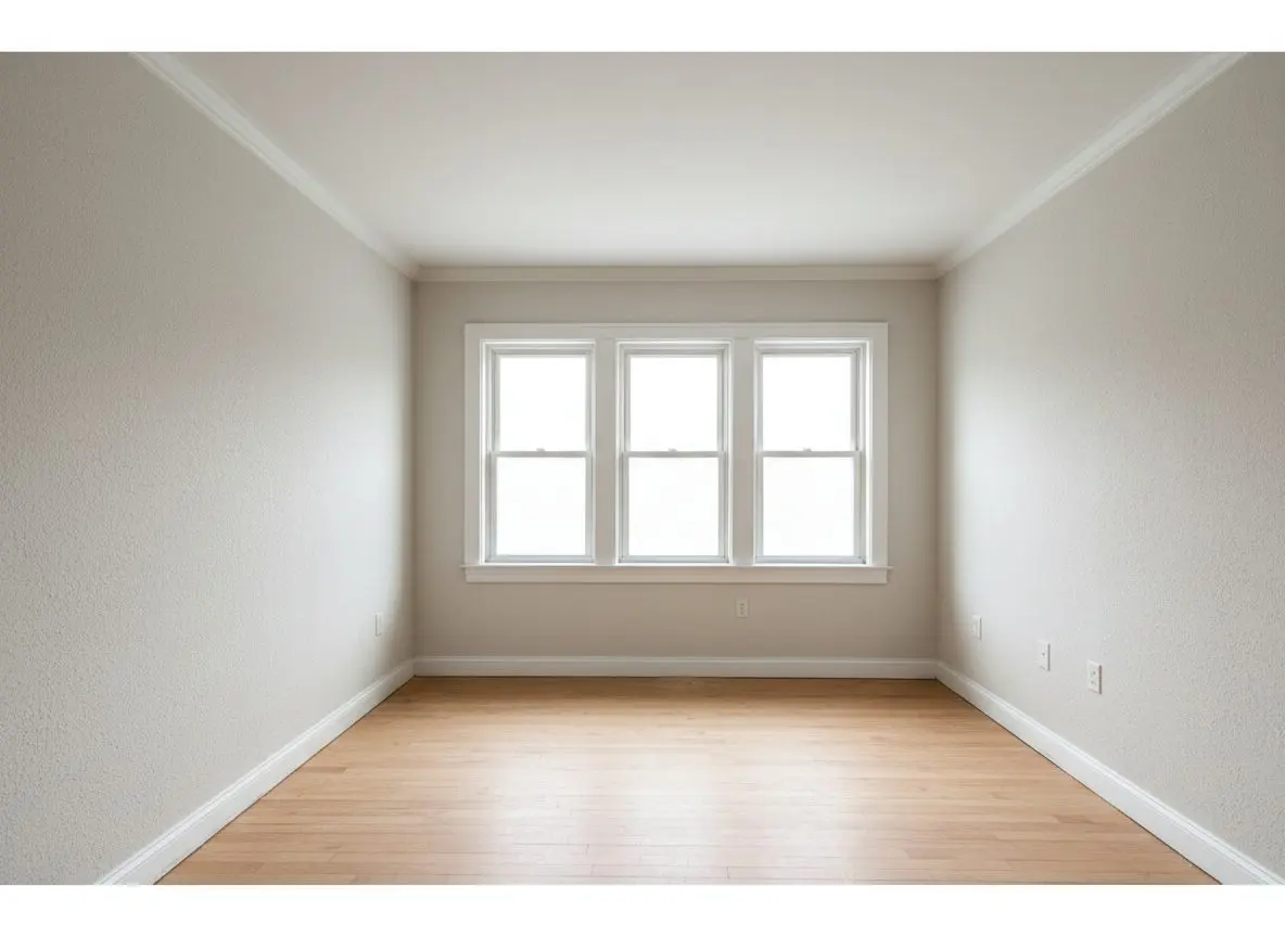 Sand finish matched by hand in West End